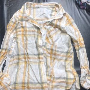 Plaid long sleeve shirt